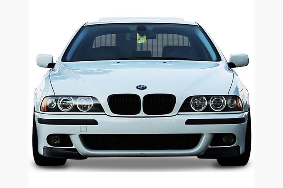 BMW 5 серия E39 1996-2003 гг. Передний сплиттер DPT (для M5, черный глянец) Фото 2
