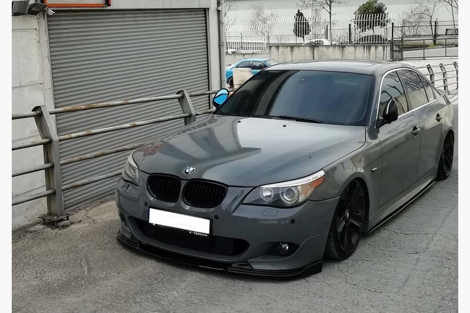 BMW 5 серия E60/E61 2003-2010 гг. Передний лип DPT (для M Sport/M Technic Hamann черный глянец) Image