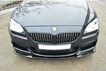 BMW 6 серия F12/F13/F06 2011-2018 гг. Передний лип-спойлер DPT (для M Performance, черный глянец) фото 2