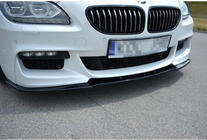 BMW 6 серия F12/F13/F06 2011-2018 гг. Передний лип-спойлер DPT (для M Performance, черный глянец) фото 3