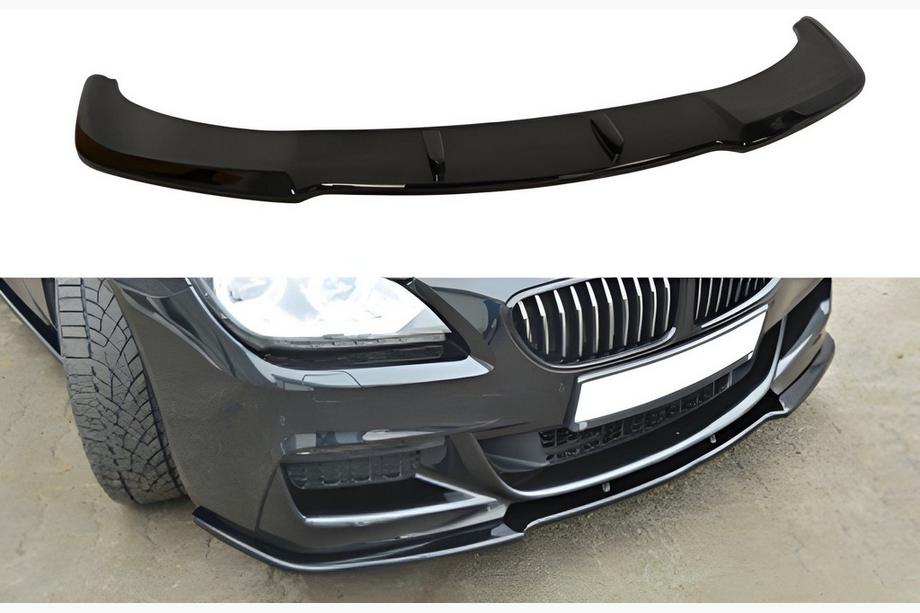 BMW 6 серия F12/F13/F06 2011-2018 гг. Передний лип-спойлер DPT (для M Performance, черный глянец) Image