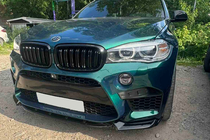 BMW X5 F15 2013-2018 гг. Передний лип DPT V-2 (для X5M F85, черный глянец) фото 16