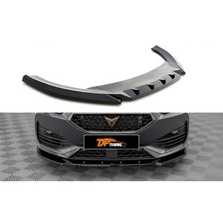 Передний сплиттер DPT (для Cupra, черный глянец) Seat Leon 2020- гг.