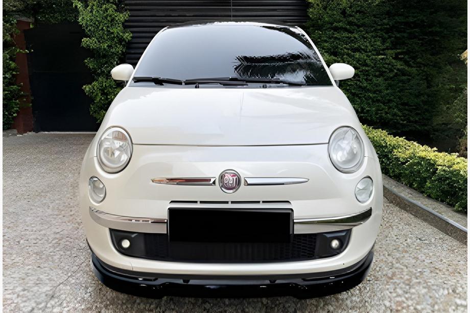 Fiat 500/500L 2013-2022 гг. Передний лип-спойлер DPT (Черный Глянец) Image
