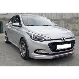 Передний лип-спойлер DPT (Черный Глянец) Hyundai I-20 2014-2020 гг. фото 1