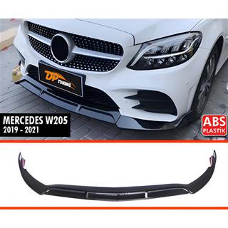 Передний сплиттер DPT (2019-2021, только для AMG-Line, Черный Глянец) фото 2