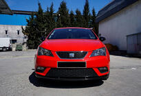Seat Ibiza 2010-2017 гг. Передний лип DPT V-1 (Черный Глянец) фото 1