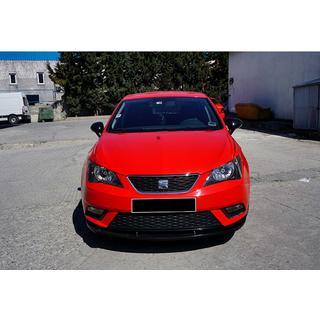 Передний лип DPT V-1 (Черный Глянец) Seat Ibiza 2010-2017 гг. фото 3