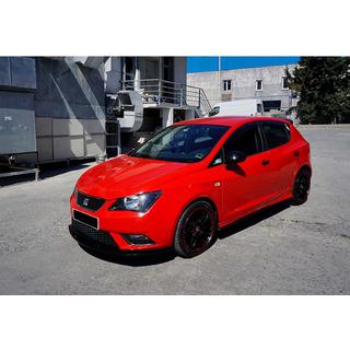 Передний лип DPT V-1 (Черный Глянец) Seat Ibiza 2010-2017 гг. фото 2