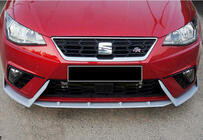Seat Ibiza 2010-2017 гг. Передний лип DPT V-2 (Черный Глянец) фото 4