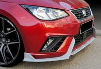 Seat Ibiza 2010-2017 гг. Передний лип DPT V-2 (Черный Глянец) фото 11