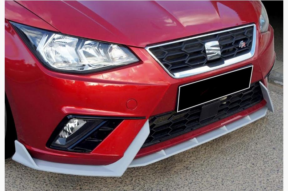 Seat Ibiza 2010-2017 гг. Передний лип DPT V-2 (Черный Глянец) Image