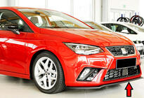 Seat Ibiza 2010-2017 гг. Передний лип DPT V-4 (Черный Глянец) фото 1