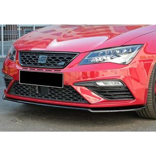 Передний сплиттер DPT (Cupra, 2017-2020, черный глянец) Seat Leon 2013-2020 гг. фото 1