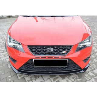 Передний сплиттер DPT (Cupra, 2013-2016, Черный Глянец) Seat Leon 2013-2020 гг. фото 3