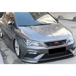 Передний лип-спойлер DPT V-2 (2017-2020, Черный Глянец) фото 1