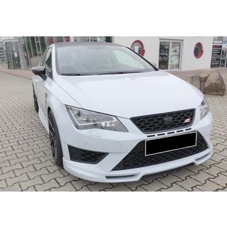 Передний лип DPT V-5 (2017-2020, Черный Глянец) Seat Leon 2013-2020 гг. фото 4