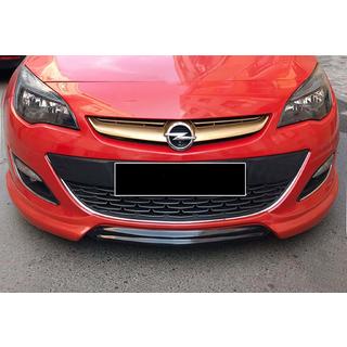 Передний лип DPT V-1 (Черный Глянец) Opel Astra J 2009-2015 гг. фото 1