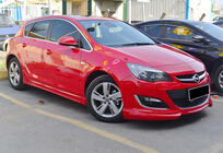Opel Astra J 2009-2015 гг. Передний спойлер-лапа DPT V-3 (Грунт под покраску) фото 1