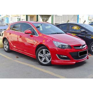 Передний спойлер-лапа DPT V-3 (Грунт под покраску) Opel Astra J 2009-2015 гг. фото 1