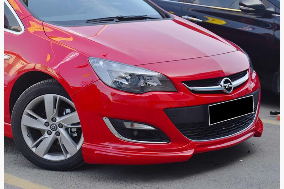 Opel Astra J 2009-2015 гг. Передний спойлер-лапа DPT V-3 (Грунт под покраску) Фото 3