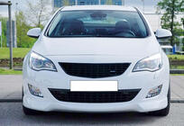 Opel Astra J 2009-2015 гг. Передний спойлер-лапа DPT V-4 (Грунт под покраску) фото 1