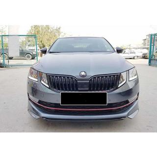 Передний лип DPT V-1 (2017-2019, под покраску) Skoda Octavia III A7 2013-2019 гг. фото 1