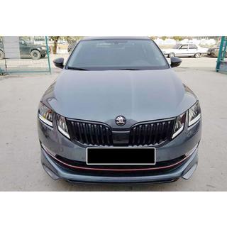Передний лип DPT V-1 (2017-2019, под покраску) Skoda Octavia III A7 2013-2019 гг. фото 2