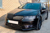 Skoda Octavia III A7 2013-2019 гг. Передний лип DPT V-1 (2013-2017, под покраску) фото 1