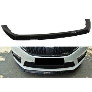 Передний лип-спойлер DPT V-3 (2013-2017 RS, Черный Глянец) Skoda Octavia III A7 2013-2019 гг. фото 1