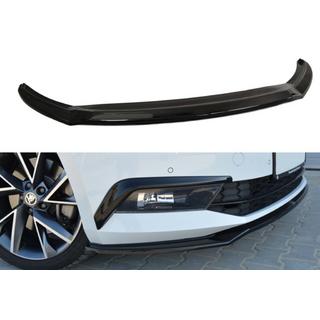 Передний лип-спойлер DPT V-2 (2015-2020, Черный Глянец) Skoda Superb 2015-2024 гг. фото 1