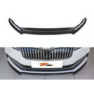 Передний лип-спойлер DPT V-4 (2021-, Черный Глянец) Skoda Superb 2015-2024 гг. фото 1