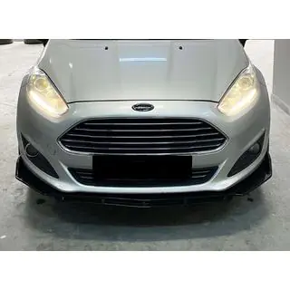Универсальная передняя губа DPT V-5 (ABS, черный глянец) фото 4