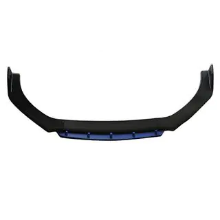 Универсальная передняя губа DPT Blue V-2 (ABS, черный глянец)
