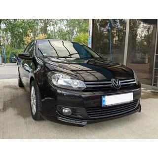 Передний лип DPT V-2 (под покраску) Volkswagen Golf 6 2008-2014 гг. фото 2