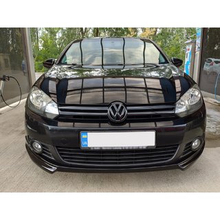 Передний лип DPT V-2 (под покраску) Volkswagen Golf 6 2008-2014 гг. фото 3