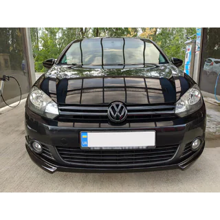 Передний лип DPT V-2 (под покраску) Volkswagen Golf 6 2008-2014 гг. фото 3
