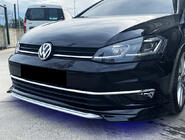Volkswagen Golf 7/E-Golf 2012-2020 гг. Передний лип-спойлер DPT V-1 (для штатного бампера, 2017-2019, грунтованный под покраску) фото 1