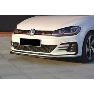 Передний лип-спойлер DPT V-2 (для GTI, 2017-2019, черный глянец) Volkswagen Golf 7/E-Golf 2012-2020 гг. фото 1