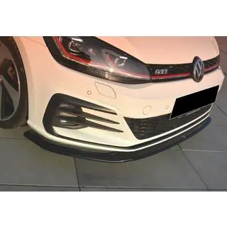 Передний лип-спойлер DPT V-2 (для GTI, 2017-2019, черный глянец) Volkswagen Golf 7/E-Golf 2012-2020 гг. фото 3