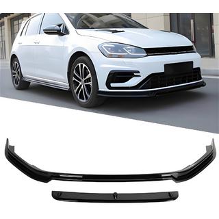 Передний сплиттер DPT V-5 (для R / R-Line HB, 2017-2019, черный глянец) Volkswagen Golf 7/E-Golf 2012-2020 гг.