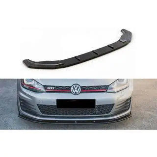 Передний лип DPT V-1 (для GTI, 2012-2017, черный глянец) Volkswagen Golf 7/E-Golf 2012-2020 гг. фото 1