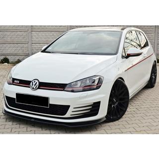 Передний сплиттер DPT V-2 (для GTI, 2012-2017, черный глянец) Volkswagen Golf 7/E-Golf 2012-2020 гг. фото 2