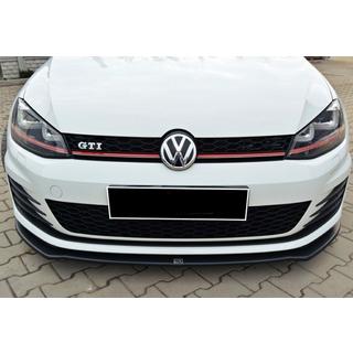 Передний сплиттер DPT V-2 (для GTI, 2012-2017, черный глянец) Volkswagen Golf 7/E-Golf 2012-2020 гг. фото 3