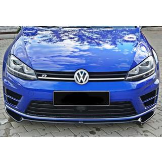 Передний сплиттер DPT V-2 (для R / R-Line HB, 2012-2017, черный глянец) Volkswagen Golf 7/E-Golf 2012-2020 гг. фото 3