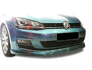 Volkswagen Golf 7/E-Golf 2012-2020 гг. Передний лип DPT V-2 (для штатного бампера, 2012-2017, черный глянец) фото 4