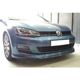 Передний лип DPT V-2 (для штатного бампера, 2012-2017, черный глянец) Volkswagen Golf 7/E-Golf 2012-2020 гг. фото 1