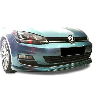 Передний лип DPT V-2 (для штатного бампера, 2012-2017, черный глянец) Volkswagen Golf 7/E-Golf 2012-2020 гг. фото 4