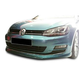 Передний лип DPT V-2 (для штатного бампера, 2012-2017, черный глянец) Volkswagen Golf 7/E-Golf 2012-2020 гг. фото 2
