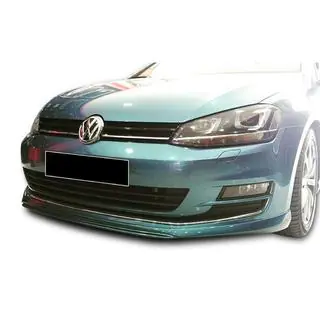 Передний лип DPT V-2 (для штатного бампера, 2012-2017, черный глянец) Volkswagen Golf 7/E-Golf 2012-2020 гг. фото 2